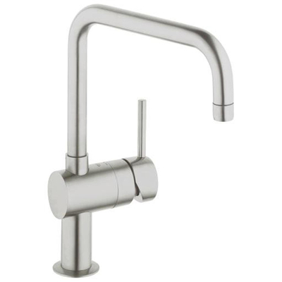 GROHE Minta Keukenkraan - hoog - draaibare/uittrekbare u uitloop - supersteel geborsteld