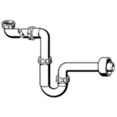 Viega kunststof ruimtebesparende meubelsifon 1 1/4x 40 wit