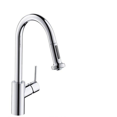 Hansgrohe Variarc 1 greeps keukenkraan met uittrekbare handdouche chroom