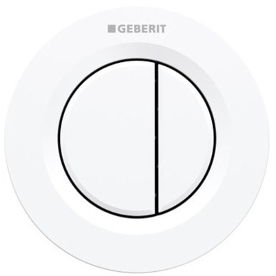 Geberit Type01 afstandsbediening pneumatisch, voor 2-toets spoeling 9.5x9.5cm wit