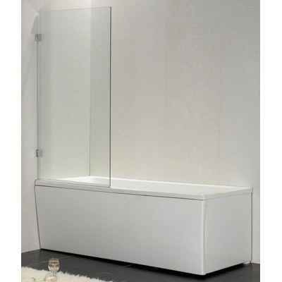 Royal Plaza Adqua badwand 80x140cm chroom scharnier en helder glas met clean coating