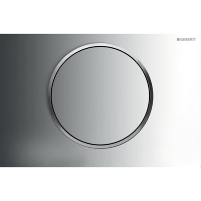 Geberit Sigma10 bedieningsplaat - 2-toets spoeling - ronde knop - glans/mat/glans chroom