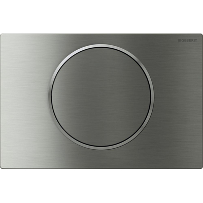 Geberit Sigma10 bedieningsplaat - 2-toets spoeling - ronde knop - geborsteld rvs