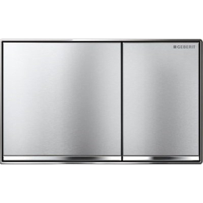Geberit Sigma60 bedieningsplaat - 2-toets spoeling - vierkant - chroom geb.