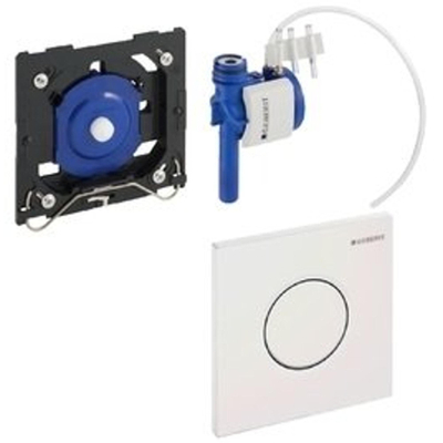 Geberit type 01 urinioir bedieningsplaat - pneumatisch - ronde knop - wit