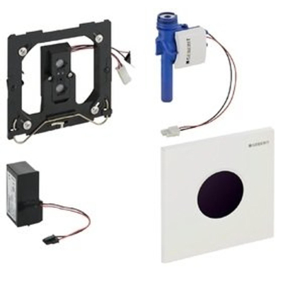 Geberit type 01 urinioir bedieningsplaat - 230V- rond - wit