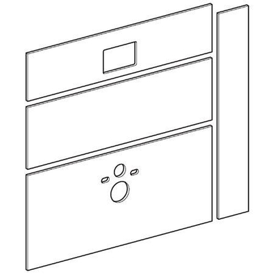 Geberit Gis easy gipskartonplaten voor toiletmodule met reservoir UP300 en UP320 front 130x130cm