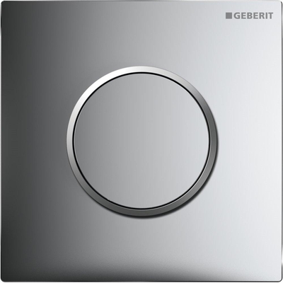 Geberit type 10 urinioir bedieningsplaat - pneumatisch - ronde knop - glans chroom/mat chroom