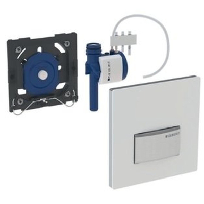Geberit type 50 urinioir bedieningsplaat - pneumatisch - rechthoekige knoppen - Alpien wit