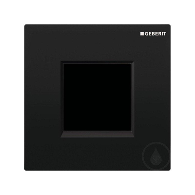 Geberit type 20 urinioir bedieningsplaat - 230V - vierkant - zwart