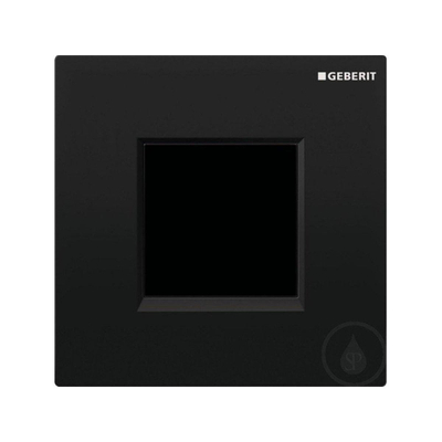 Geberit type 20 urinioir bedieningsplaat - 230V - vierkant - zwart