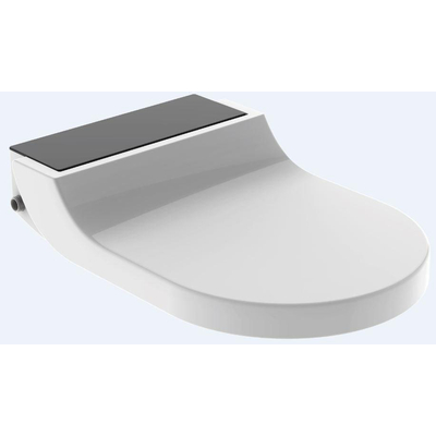 Geberit Aquaclean tuma Zitting - onderdouche - zwart glas decor - wit