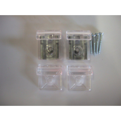 Royal Plaza Facet Spiegel Klemmen Set Licht Model/Transparant Nylon