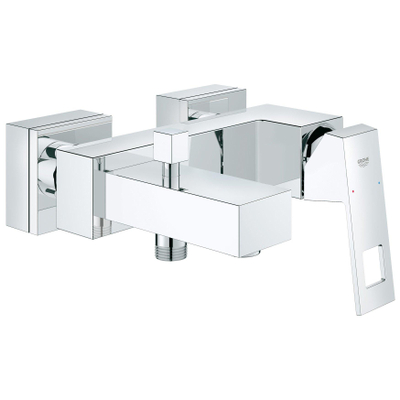 GROHE Eurocube badkraan met omstel en koppelingen chroom