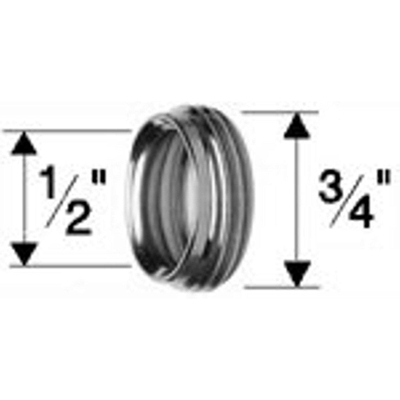 Neoperl Verloopring 1/2"Bi X 3/4"Bu Chroom