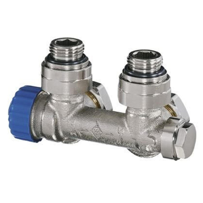 Heimeier Multilux - 1-pijp onderblok 1/2" - haaks - zonder thermostaatknop