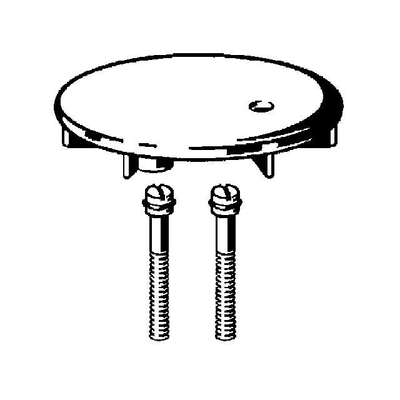 Viega Tempoplex afdekset voor tempoplex met schroeven chroom