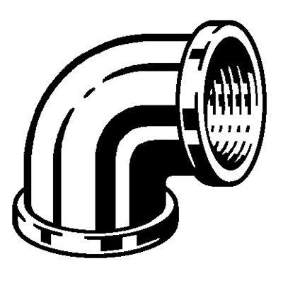 Viega knie 3/8 bi. 90 graden brons