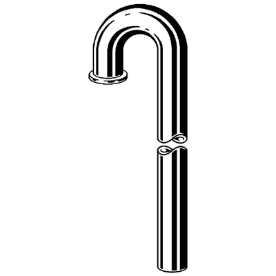 Viega vloerbuis voor buissifon 6/4x68cm chroom