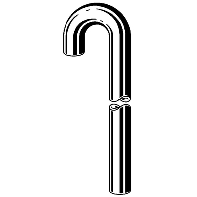 Viega vloerbuis voor buissifon 5/4x68cm zonder rozet chroom