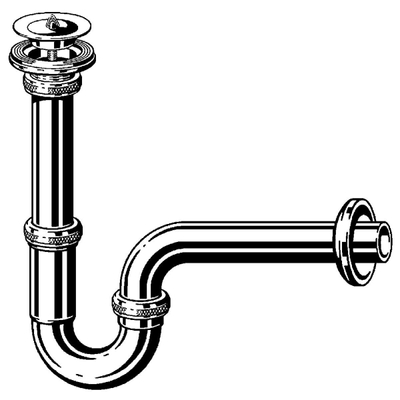 Viega plugbuissifon met muurbuis 5/4 met rozet met verstelpijp 120mm chroom