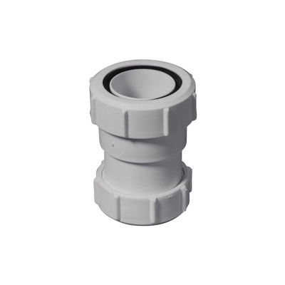 McAlpine Toebehoren overgangsstuk lood op kunststof 5/4 x40mm 2xklem met rubberring