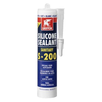 Griffon Siliconenkit sanitair S200 koker à 300ml voor acryl trijs