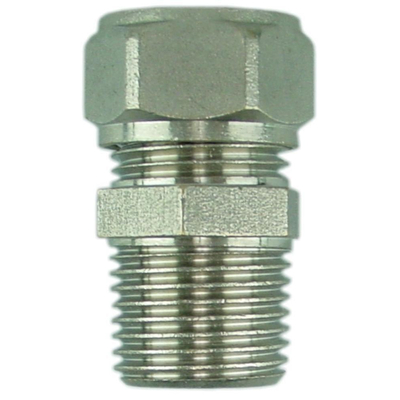 Riko radiatorkoppeling 1/2x15 knel recht vernikkeld