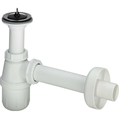 Viega pvc plugbekersifon met muurbuis en roset 1 1/2x40 wit