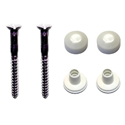 De beer fontein bevestigingset 6x60 rvs wit