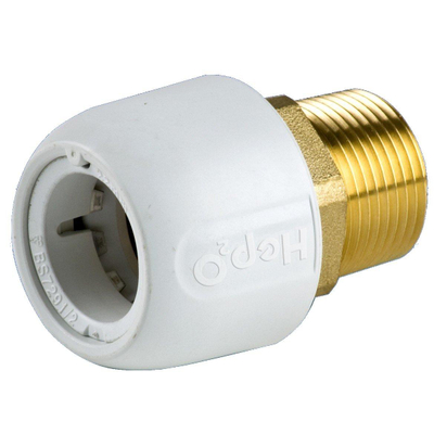 Wavin HEP2O schroefstuk bu.dr. 1/2"x15mm