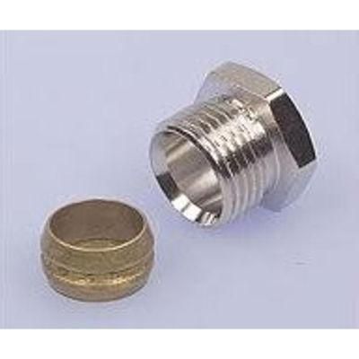 Heimeier knelset 1/2"bu. x 15 mm vernikkeld