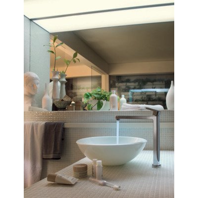 Royal plaza Olger wastafelkraan met click waste hoog model chroom SHOWROOMMODEL