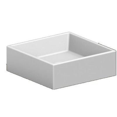 Royal Plaza Latona opzetwastafel 40x40cm zonder kraangat wit