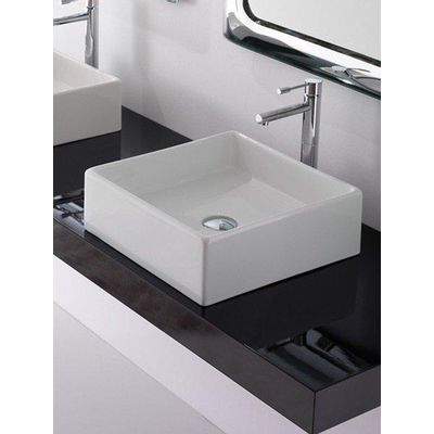 Royal Plaza Latona opzetwastafel 40x40cm zonder kraangat wit