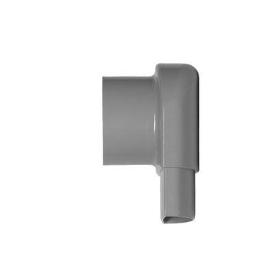 Slimtube bovenbocht 90gr. met rubber 40 32 cementkap