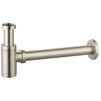 Royal plaza Merlot fonteinsifon 1 1/4 + 1/4 42mm niet afsluitbaar geborsteld nikkel - zonder rozet - OUTLET UDEN