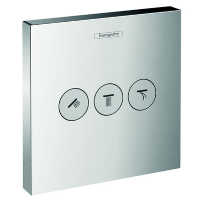 Hansgrohe ShowerSelect afbouwdeel voor inbouwstopkraan met 3 stopfuncties chroom