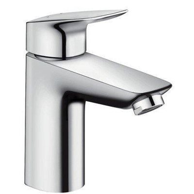 Hansgrohe Logiss wastafelkraan 100 met push open garnituur chroom