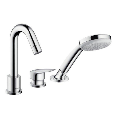 Hansgrohe Logis afbouwdeel voor 3 gats badrandkraan voor inbouwdeel 13437180 chroom