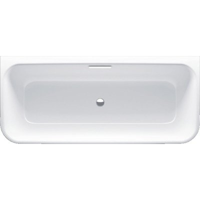 Bette Art I duobad plaatstaal half vrijstaand met smalle badrand 180x80x42cm met paneel wit