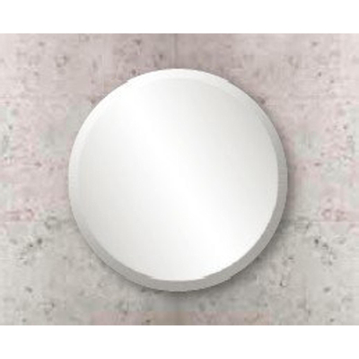 Royal Plaza Facet Spiegel Rond 40Cm.Facetrand 25Mm.Met Bevestiging
