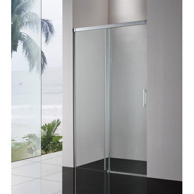 Royal plaza Sway deur schuif 160x200cm sc.helder clean glans zilver SHOWROOMMODEL
