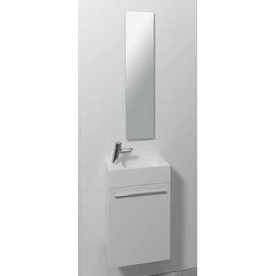 INK Contra Fontein - 40x22x12cm - wasbak rechts - 1 kraangat - polystone wit glans