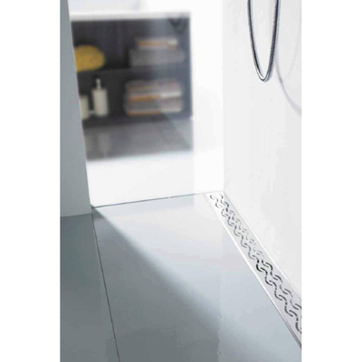 Aco Showerdrain e tile tegelrooster voor douchegoot 80x8.4cm RVS