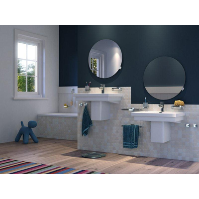 Geesa Hotel Toiletborstel met houder Chroom (witte borstelkop)