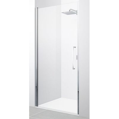 Novellini Young 2.0 1B draaideur voor nis 77/81x200cm chroom/helder