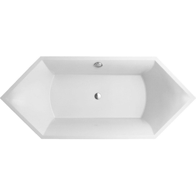 Villeroy & Boch Squaro bad quaryl zeshoekig met poten 190x80x50cm wit