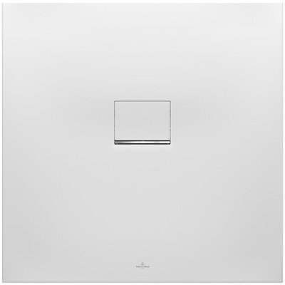 Villeroy & Boch Squaro Infinity kunststof douchebak quaryl vierkant 100x100x4cm mat wit