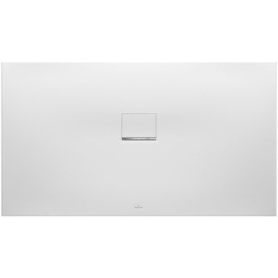 Villeroy & Boch Squaro infinity douchebak 180x100x4cm antraciet